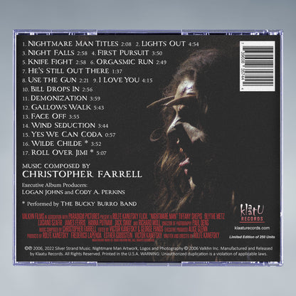 NIGHTMARE MAN (CD) - Original Soundtrack by Christopher Farrell